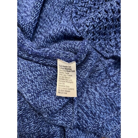 Kim Rogers Womens Open Front Knit Cardigan Sweater Blue 3X Lightweight Cozy - Picture 7 of 7